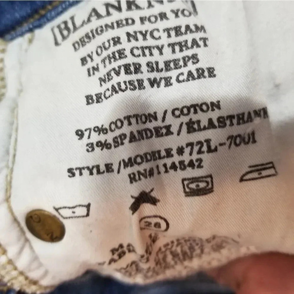 ♥️ Blank NYC ♥️ | Skinny Classique Distressed Jean's Sz 28 - Picture 5 of 5